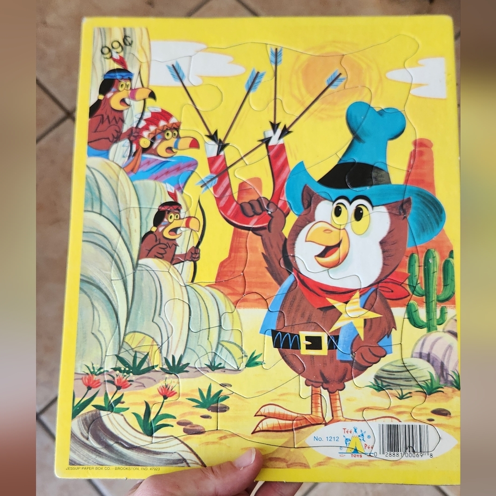 Vintage puzzles Cowboy and Bugs life